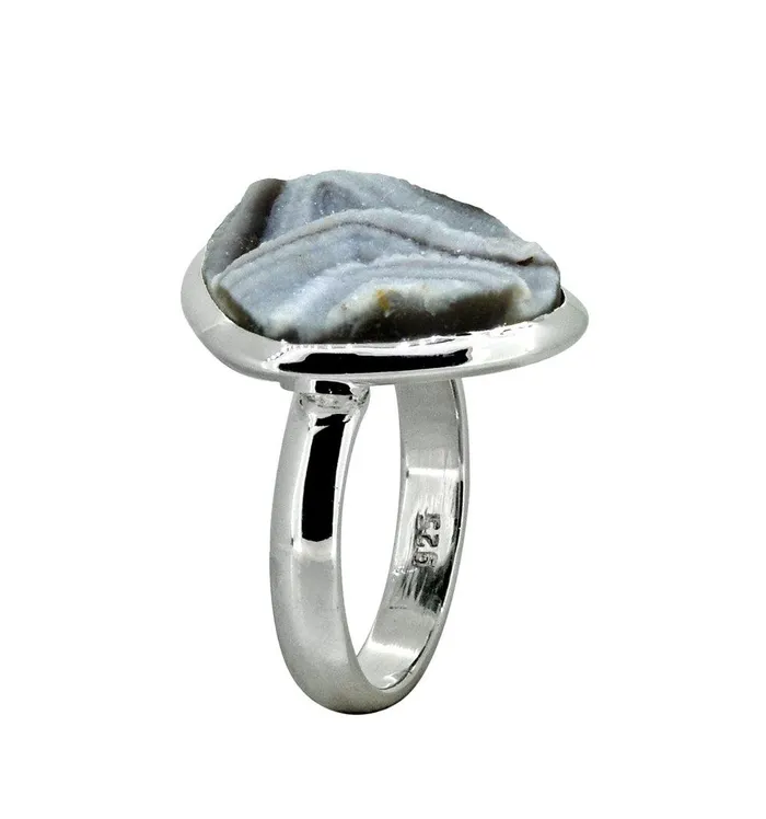Rings YoTreasure Desert Druzy Gemstone Solid 925 Sterling Silver Ring