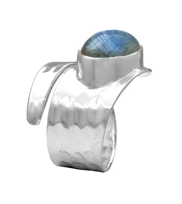 Rings YoTreasure Labradorite Solid 925 Sterling Silver Designer Ring Jewelry