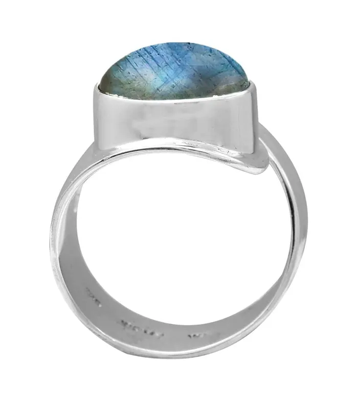 Rings YoTreasure Labradorite Solid 925 Sterling Silver Designer Ring Jewelry