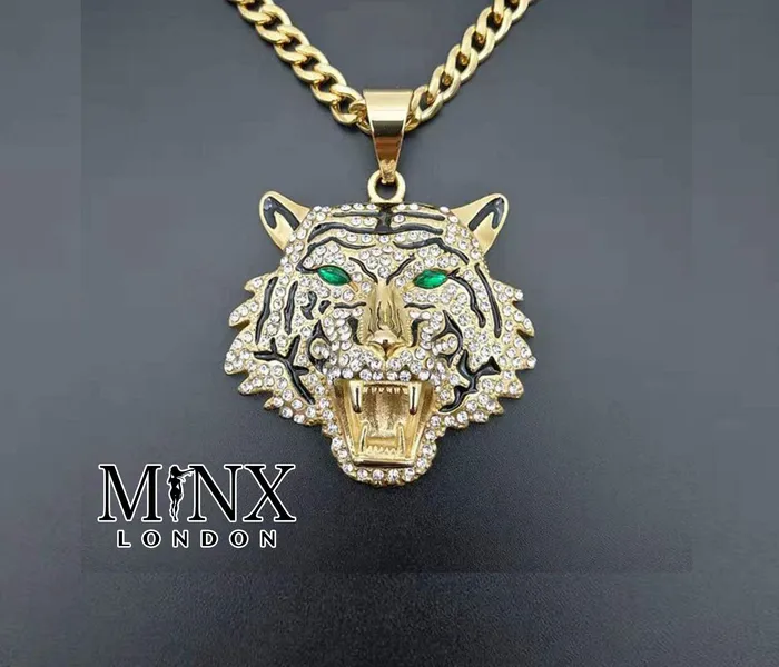 Tiger Pendant Iced Out Pendant Bling Pendants Diamond Tiger Pendant Iced Necklace Angel Necklace Hip Hop Chain Iced Jewellery Minx London Necklaces Tiger Pendant Iced Out Pendant Bling Pendants Diamond Tiger Pendant Iced Necklace Angel Necklace Hip Hop Chain Iced Jewellery Minx London Necklaces