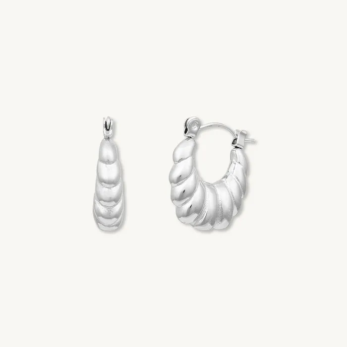 Valentina Hoop Earrings Camile Stone Earrings