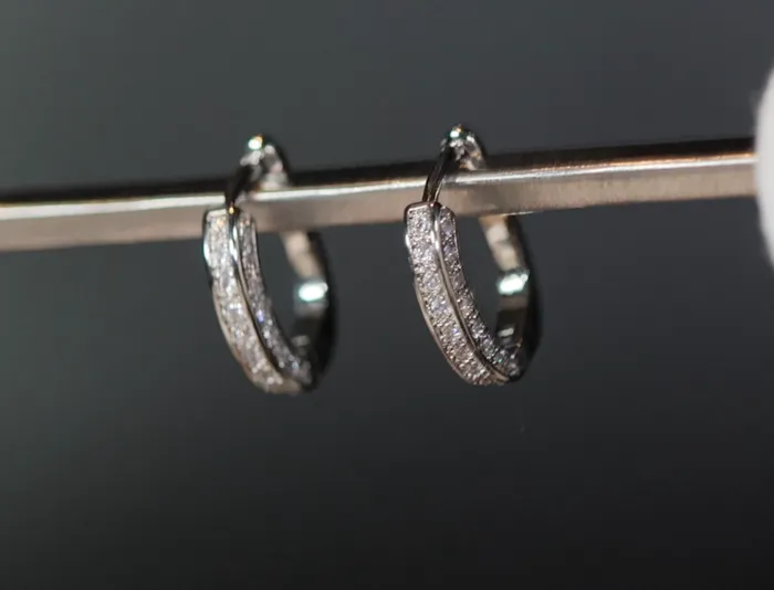 Womens Diamond Hoop Earrings Hoop Earrings Womens Earrings Lab Diamonds London Earrings
