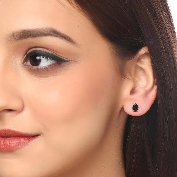 YoTreasure 165 Ct Black Onyx Solid 10k Yellow Gold Stud Earrings Jewelry Earrings YoTreasure 165 Ct Black Onyx Solid 10k Yellow Gold Stud Earrings Jewelry Earrings