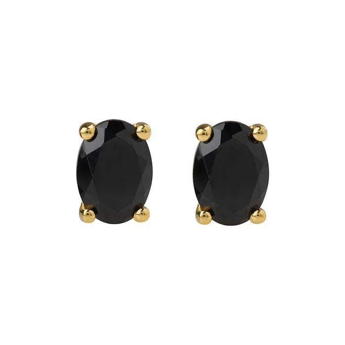 YoTreasure 165 Ct Black Onyx Solid 10k Yellow Gold Stud Earrings Jewelry Earrings YoTreasure 165 Ct Black Onyx Solid 10k Yellow Gold Stud Earrings Jewelry Earrings