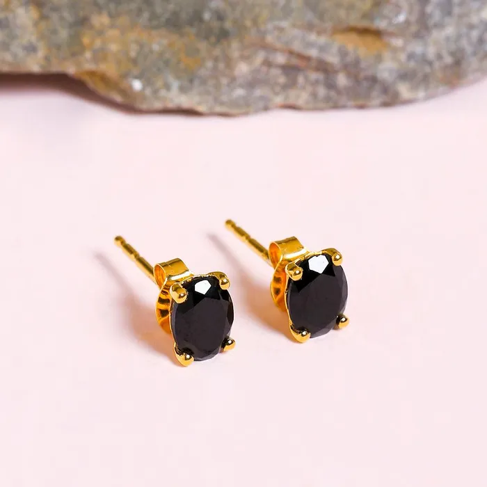 YoTreasure 165 Ct Black Onyx Solid 10k Yellow Gold Stud Earrings Jewelry Earrings YoTreasure 165 Ct Black Onyx Solid 10k Yellow Gold Stud Earrings Jewelry Earrings