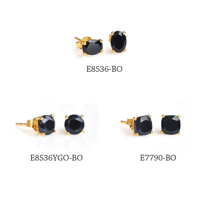 YoTreasure 165 Ct Black Onyx Solid 10k Yellow Gold Stud Earrings Jewelry Earrings YoTreasure 165 Ct Black Onyx Solid 10k Yellow Gold Stud Earrings Jewelry Earrings