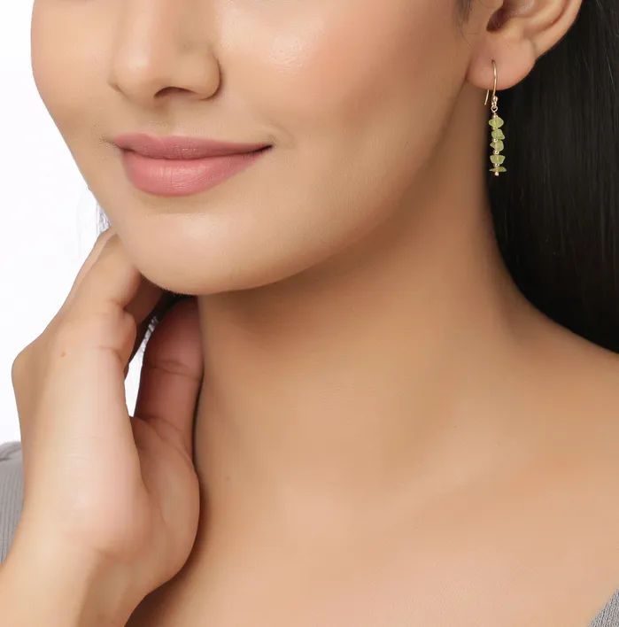 YoTreasure Peridot Solid 925 Silver Gold Plated Dangle Earrings Jewelry Earrings YoTreasure Peridot Solid 925 Silver Gold Plated Dangle Earrings Jewelry Earrings