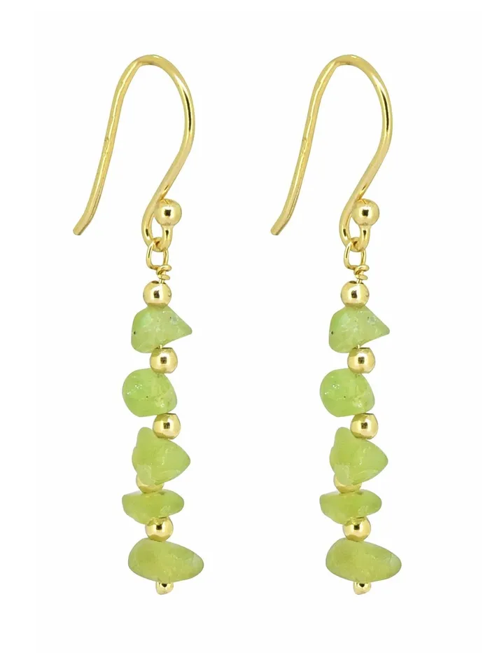 YoTreasure Peridot Solid 925 Silver Gold Plated Dangle Earrings Jewelry Earrings YoTreasure Peridot Solid 925 Silver Gold Plated Dangle Earrings Jewelry Earrings