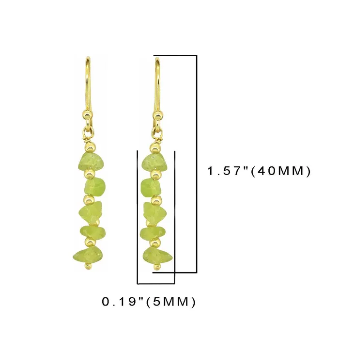YoTreasure Peridot Solid 925 Silver Gold Plated Dangle Earrings Jewelry Earrings YoTreasure Peridot Solid 925 Silver Gold Plated Dangle Earrings Jewelry Earrings