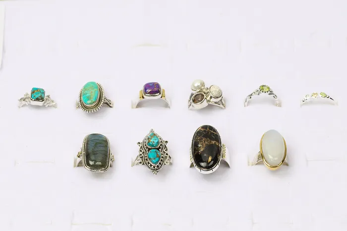 YoTreasure Rings Wholesale Solid 925 Silver Rings Assorted Gemstones Sizes YoTreasure Rings Wholesale Solid 925 Silver Rings Assorted Gemstones Sizes