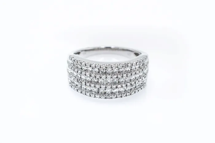 1 ctw Diamond Cigar Ring Crown Jewels Coin Rings