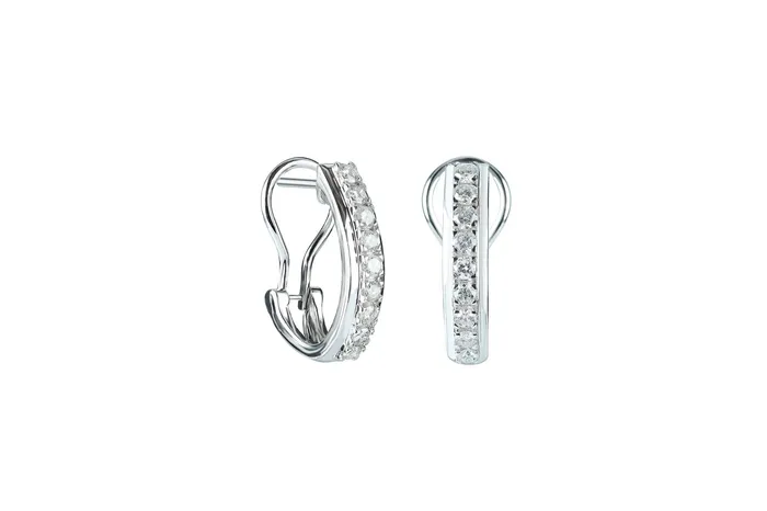 1 ctw Diamond Earrings 14k Gold Crown Jewels Coin Earrings
