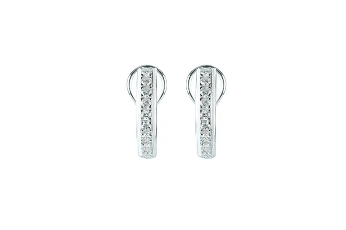 1 ctw Diamond Earrings 14k Gold Crown Jewels Coin Earrings