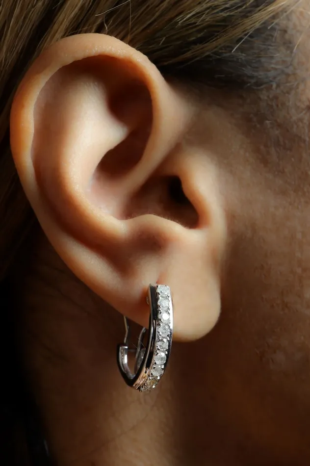 1 ctw Diamond Earrings 14k Gold Crown Jewels Coin Earrings