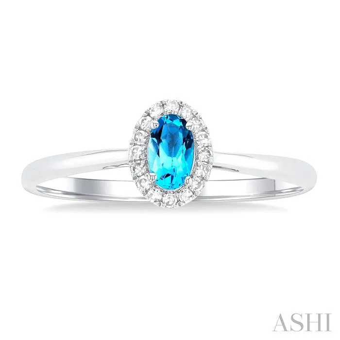 10K White Gold 007ctw Halo Style Blue Topaz and Diamond Ring ASHI DIAMONDS Rings 10K White Gold 007ctw Halo Style Blue Topaz and Diamond Ring ASHI DIAMONDS Rings