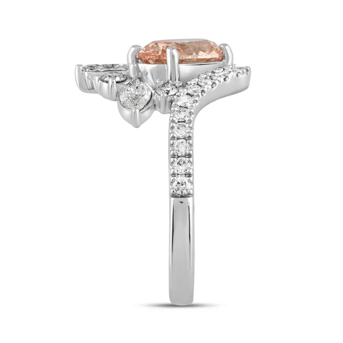 14K WHITE GOLD 2 14CT ROUNDMARQUISEOVAL DIAMOND LADIES RING CENTER STONE OVAL DIAMOND 1 12CT Ethos Rings 14K WHITE GOLD 2 14CT ROUNDMARQUISEOVAL DIAMOND LADIES RING CENTER STONE OVAL DIAMOND 1 12CT Ethos Rings