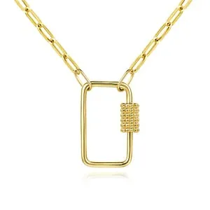14K White Gold 22 Free Form Style Necklace GABRIEL CO Necklaces