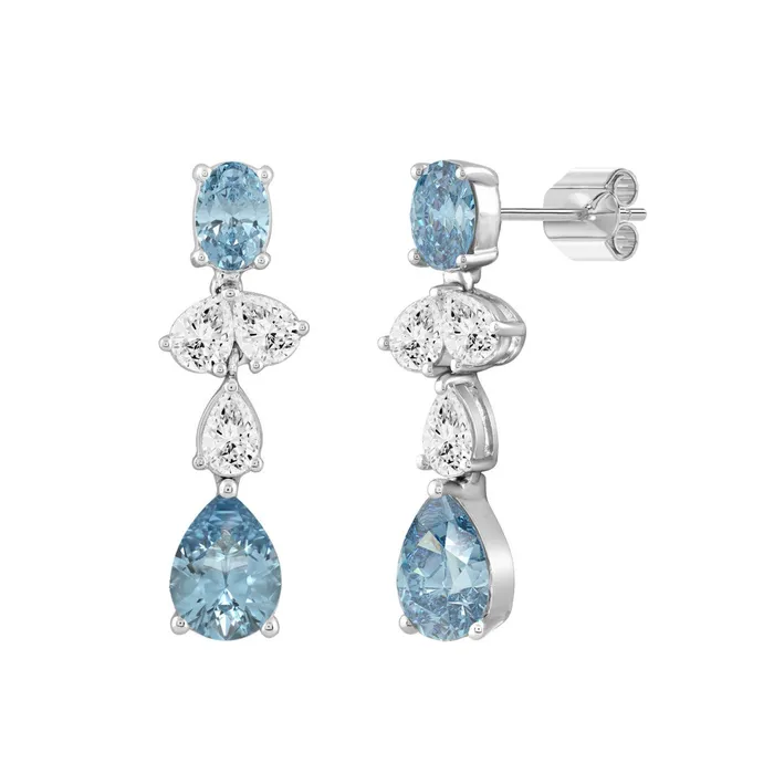 14K WHITE GOLD 3 12CT OVALPEAR DIAMOND LADIES EARRINGS PEAR DIAMOND 34CTOVAL DIAMOND 12CT Ethos Earrings 14K WHITE GOLD 3 12CT OVALPEAR DIAMOND LADIES EARRINGS PEAR DIAMOND 34CTOVAL DIAMOND 12CT Ethos Earrings