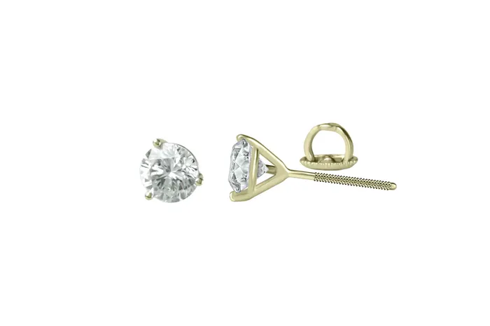 210 ctw Diamond Stud Earrings Crown Jewels Coin Earrings
