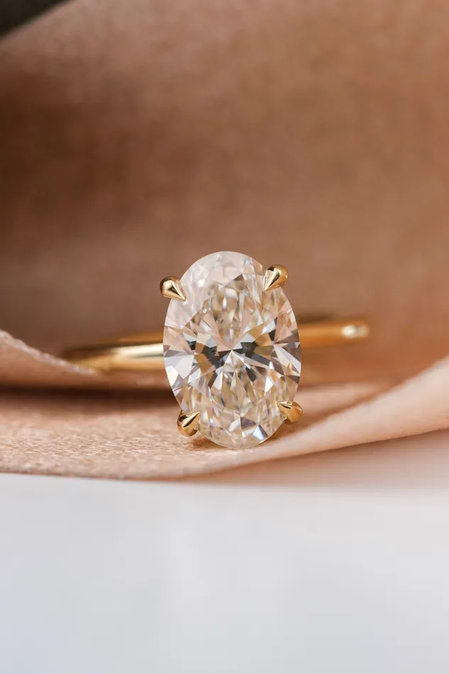 227ct Flora Oval Diamond Engagement Ring with Leaf Accents Valerie Madison Fine Jewelry Rings 227ct Flora Oval Diamond Engagement Ring with Leaf Accents Valerie Madison Fine Jewelry Rings