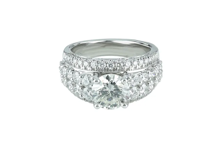 323 ctw GIA Certified Diamond Engagement Ring Crown Jewels Coin Rings