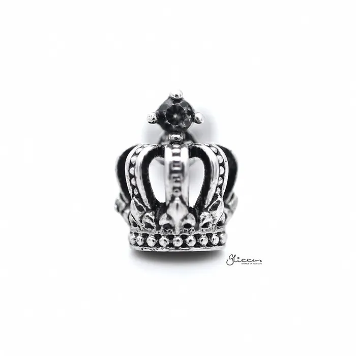 3D Crown with CZ Tragus Cartilage Earring Stud Glitters Earrings