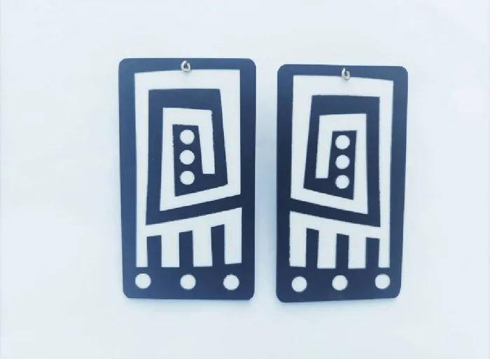 African Eye Crafts Earrings Tribal style earrings