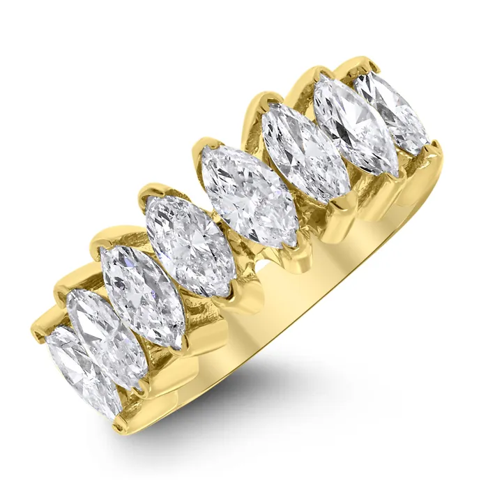 Beauvince Rings Beauvince Marquise Diamond Band 192 ct Diamonds in Yellow Gold Beauvince Rings Beauvince Marquise Diamond Band 192 ct Diamonds in Yellow Gold
