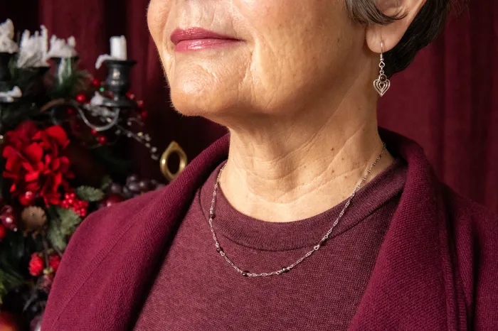 Berri Garnet Necklace Carolily Finery Necklaces