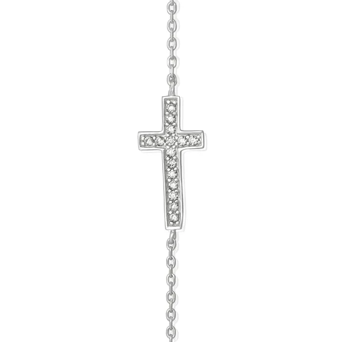 Bracelets BZ7009 Cross Cubic Zirconia Bracelet Teeda