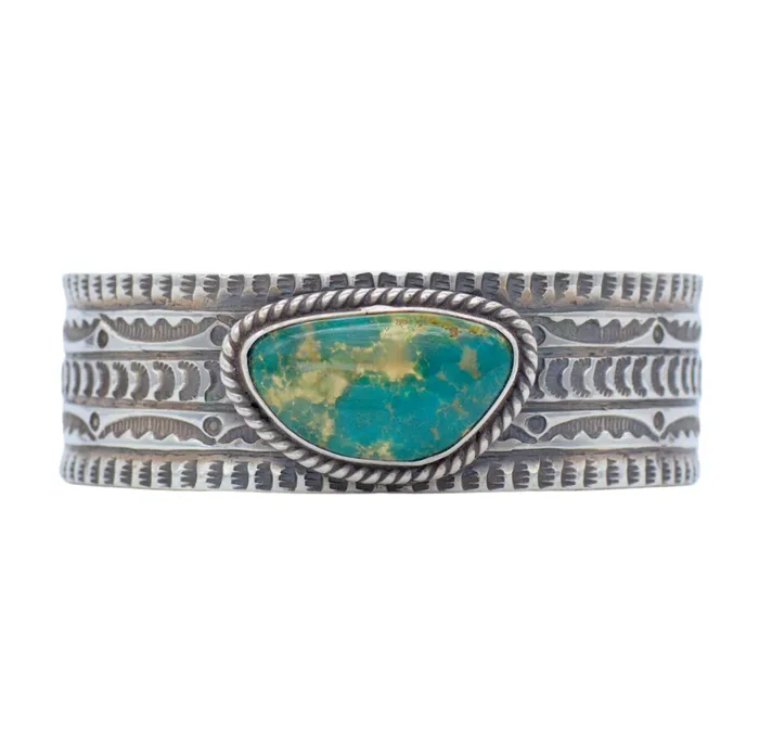 Bracelets Crown Jewels Coin Oscar Alexius Handmade Navajo Sterling Silver Turqoise Bracelet