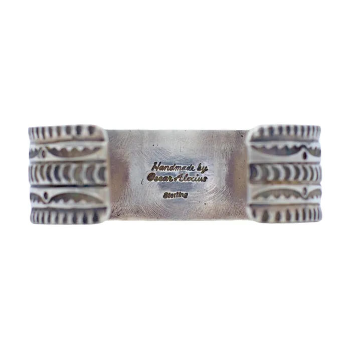 Bracelets Crown Jewels Coin Oscar Alexius Handmade Navajo Sterling Silver Turqoise Bracelet