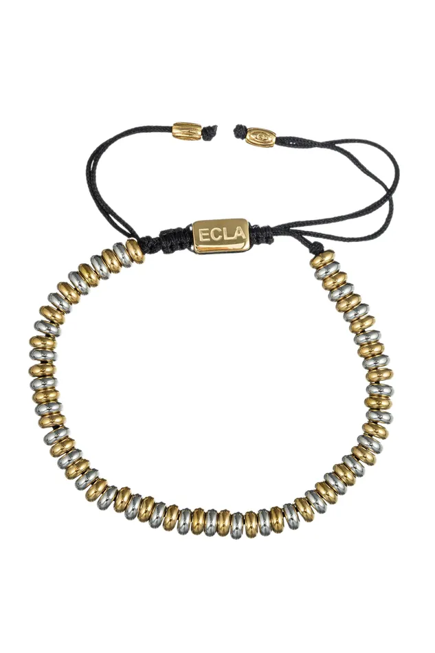 Bracelets Eye Candy LA Hugo Rondelle Adjustable Bead Bracelet
