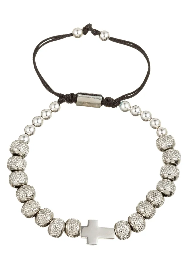 Bracelets Eye Candy LA Sivan Titanium Beaded Ball Bracelet