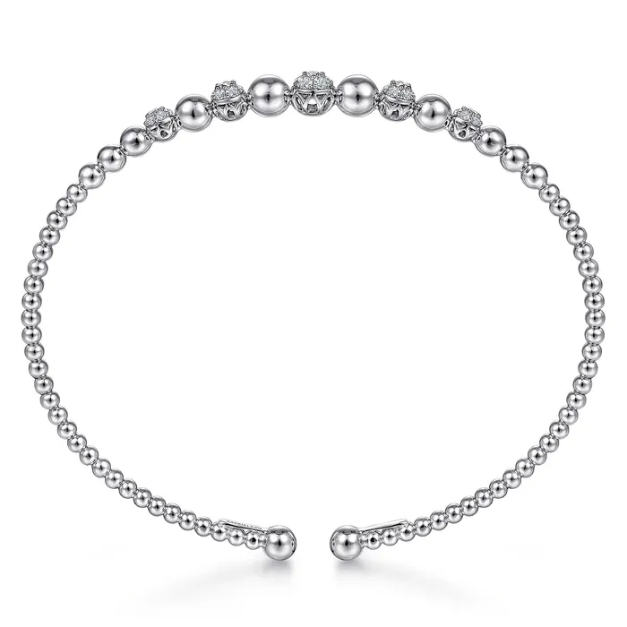 Bracelets Gabriel 14K White Gold 034ctw 625 Bangle Style Diamond Bracelet GABRIEL CO Bracelets Gabriel 14K White Gold 034ctw 625 Bangle Style Diamond Bracelet GABRIEL CO