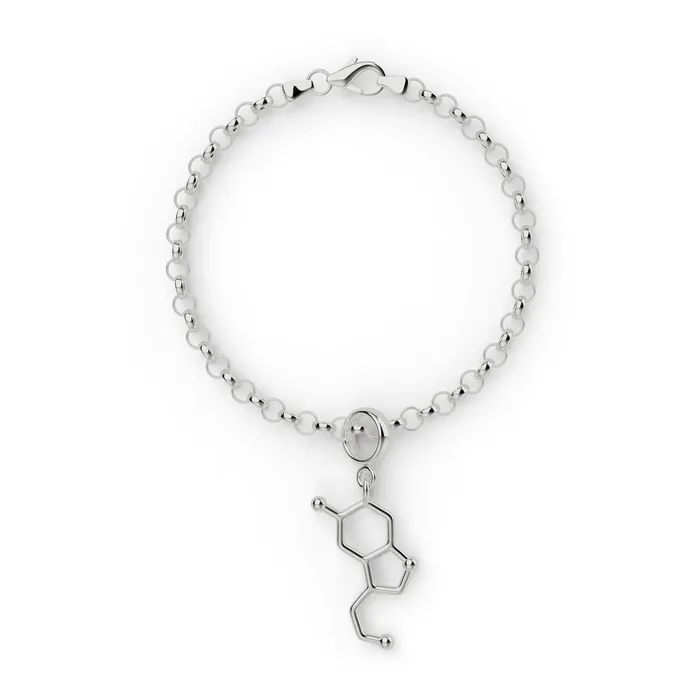Bracelets sciencejewelry1824 serotonin bracelet silver
