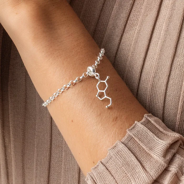 Bracelets sciencejewelry1824 serotonin bracelet silver
