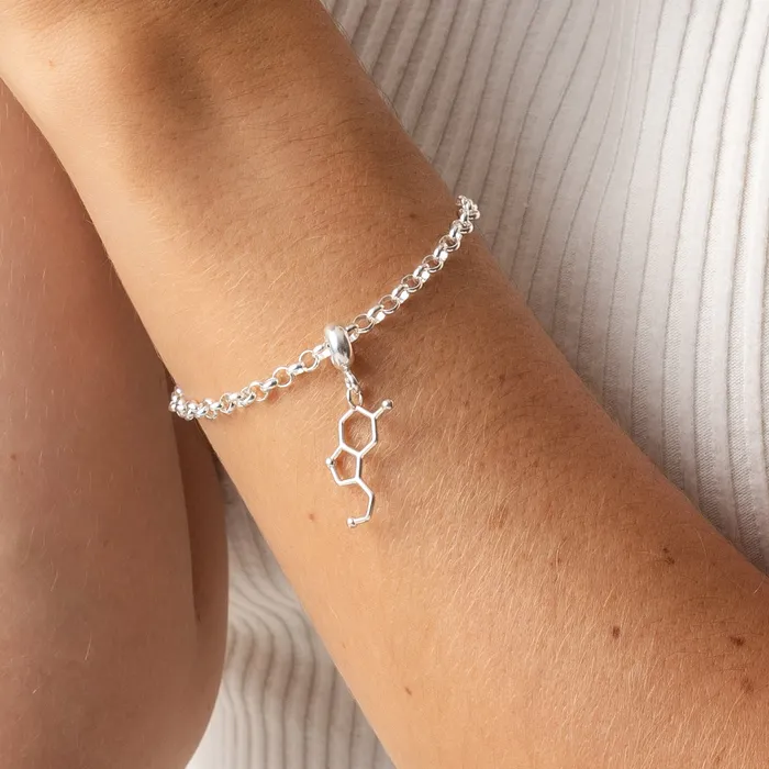 Bracelets sciencejewelry1824 serotonin bracelet silver
