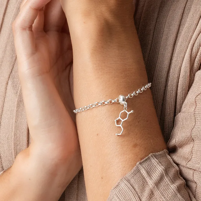 Bracelets sciencejewelry1824 serotonin bracelet silver