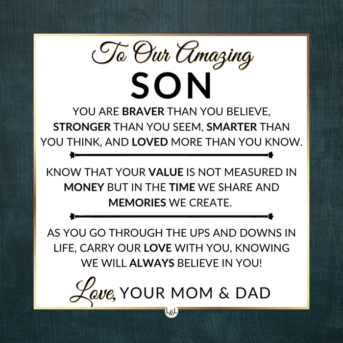 Bracelets ShineOn Fulfillment Gift For Our Son From Mom and Dad Carry Our Love With You Mens Braided Leather Bracelet with Cross Christmas Gift or A Birthday Present For Him