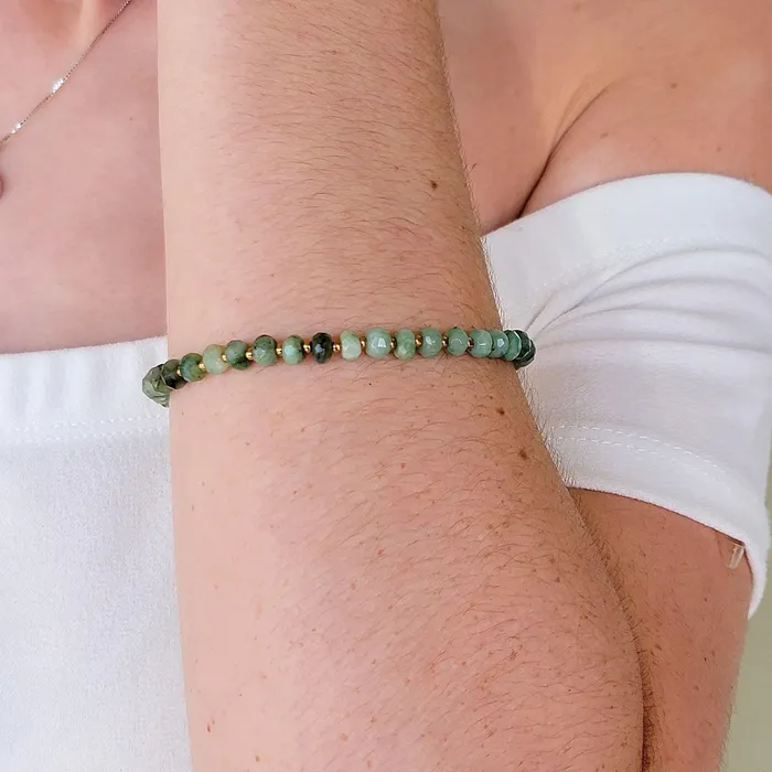 Bracelets Uniquelan Jewelry Authentic Emerald Strand Bracelet