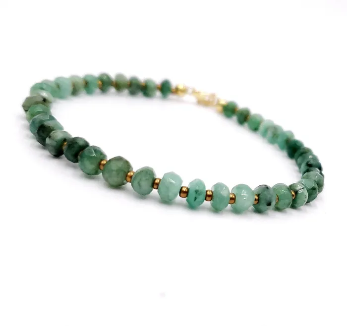 Bracelets Uniquelan Jewelry Authentic Emerald Strand Bracelet Bracelets Uniquelan Jewelry Authentic Emerald Strand Bracelet