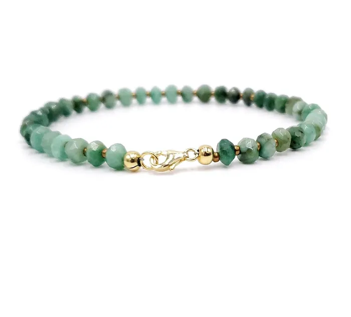 Bracelets Uniquelan Jewelry Authentic Emerald Strand Bracelet Bracelets Uniquelan Jewelry Authentic Emerald Strand Bracelet