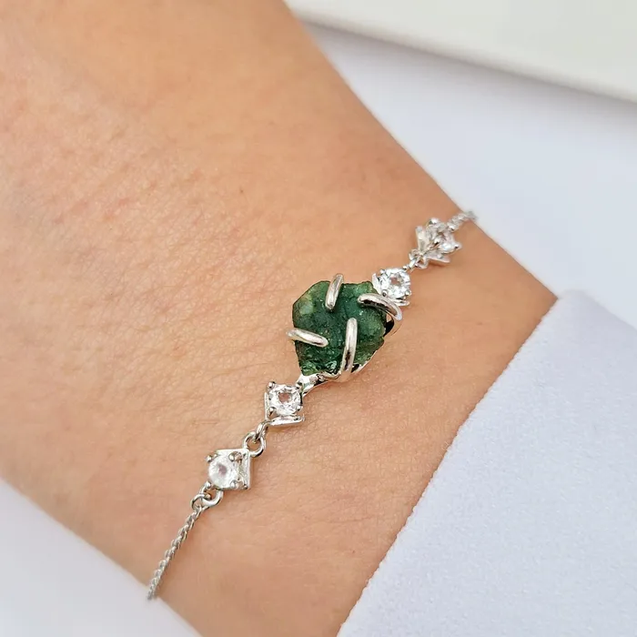 Bracelets Uniquelan Jewelry Raw Zambia Emerald Chain Bracelet Bracelets Uniquelan Jewelry Raw Zambia Emerald Chain Bracelet