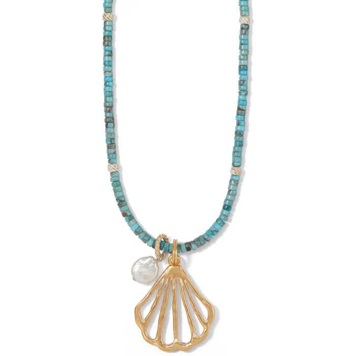 Brighton Necklaces Calypso Shell Heishi Necklace