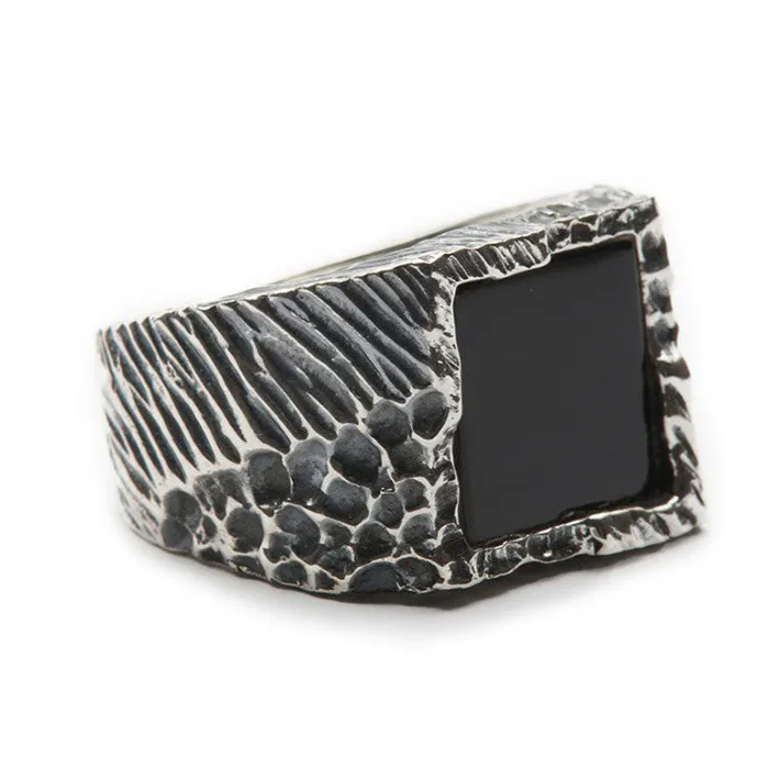 Buck Palmer Rings Onyx Square Ring