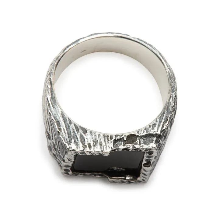 Buck Palmer Rings Onyx Square Ring