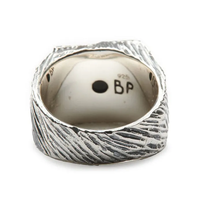 Buck Palmer Rings Onyx Square Ring