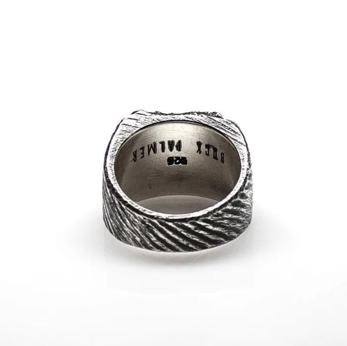 Buck Palmer Rings Square Signet Ring with Diamond