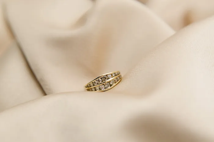 CIVAL Collective Rings 14K Natural Champagne Diamond Ring SZ 725